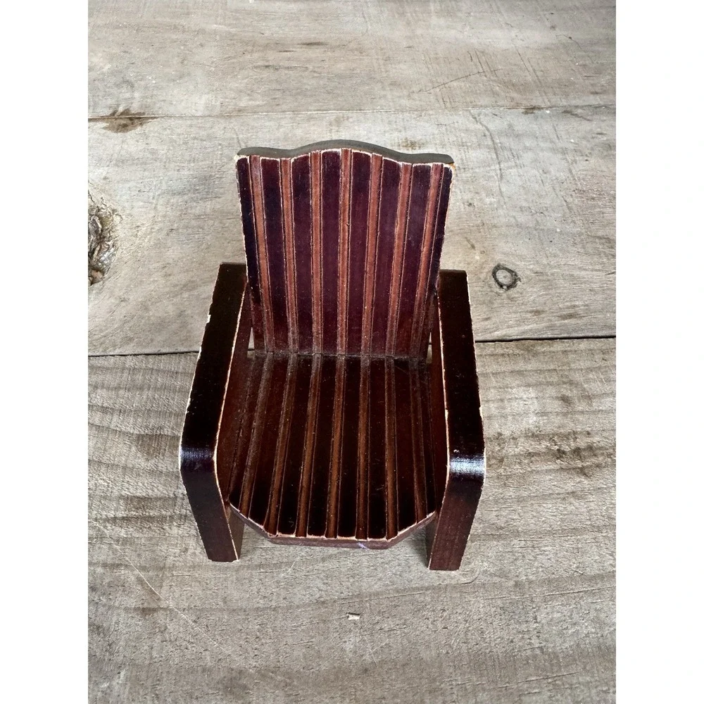 Wooden doll house‎ furniture deck chair/Living Room Chair Wooden Doll House